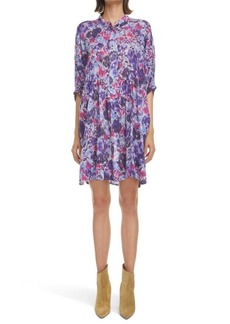 Isabel Marant Étoile Mazea Button Front Cotton Dress in Blue at Nordstrom