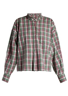 Isabel Marant Étoile Olena ruffled-collar check shirt