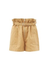 Isabel Marant Étoile Parana paperbag-waist cotton-blend shorts