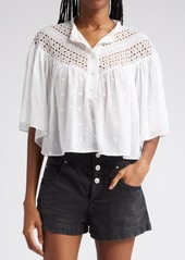 Isabel Marant Étoile Safi Eyelet Embroidered Shirt