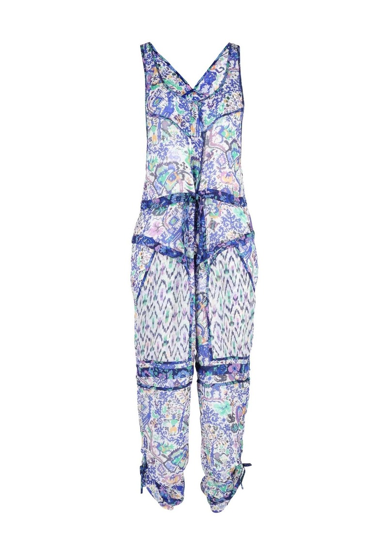 Isabel Marant Vassili Jumpsuit in Multicolor Silk