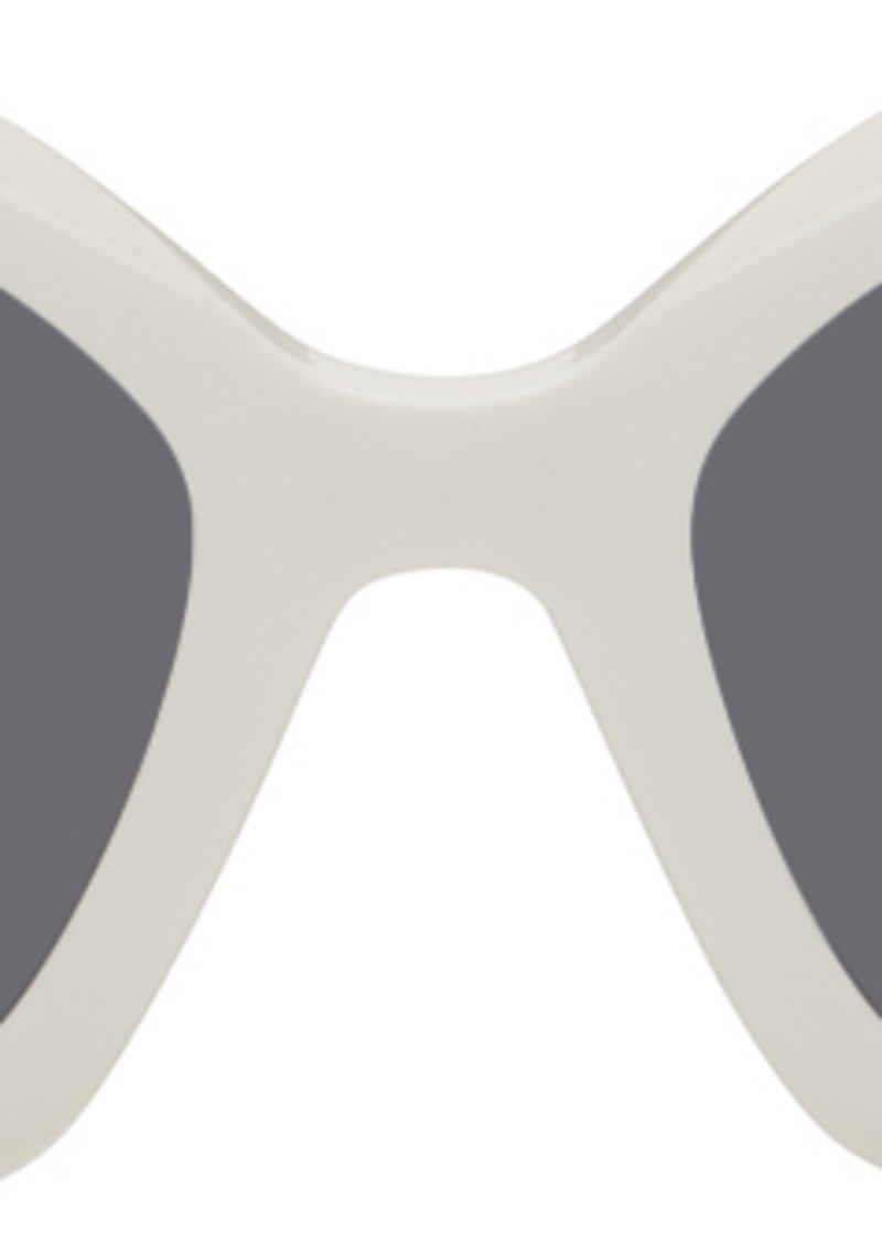 Isabel Marant White Ely Sunglasses