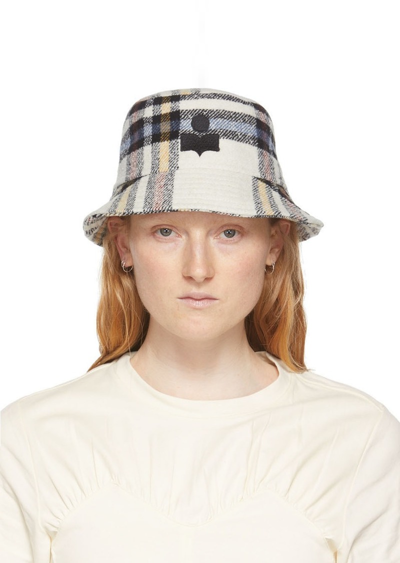 Isabel Marant White Haley Bucket Hat