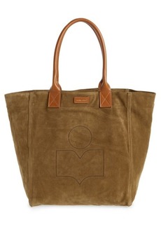 Isabel Marant Yenky Logo Suede Tote