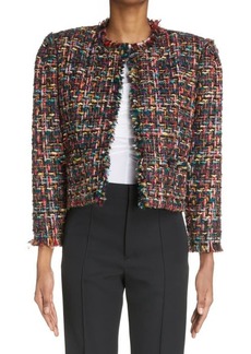 Isabel Marant Zingya Crop Tweed Jacket in Multicolor at Nordstrom
