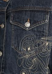 Isabel Marant Isleya Embroidered Denim Jacket