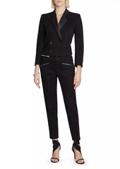 Isabel Marant Izis Zipper High-Rise Slim Pants