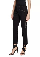 Isabel Marant Izis Zipper High-Rise Slim Pants