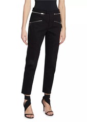 Isabel Marant Izis Zipper High-Rise Slim Pants