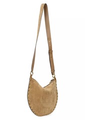 Isabel Marant Oskan Soft Zipped Suede Shoulder Bag