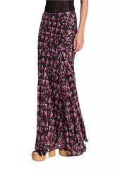 Isabel Marant Katae Silk-Blend Maxi Skirt