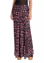 Isabel Marant Katae Silk-Blend Maxi Skirt