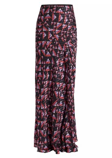Isabel Marant Katae Silk-Blend Maxi Skirt