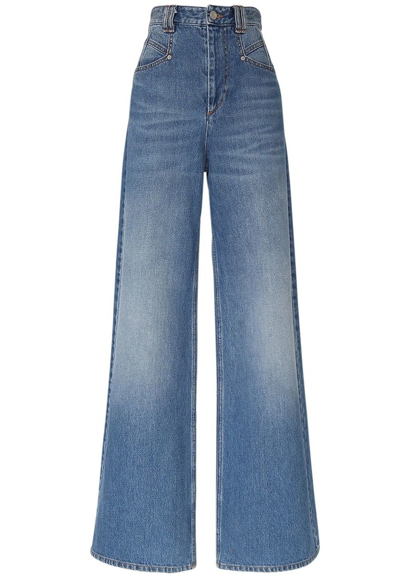 Isabel Marant Lemony High Waist Wide Pants