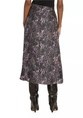 Isabel Marant Lisanne Animal-Print Midi-Skirt