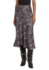 Isabel Marant Lisanne Animal-Print Midi-Skirt