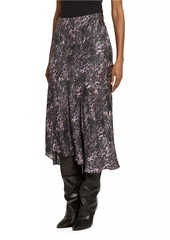 Isabel Marant Lisanne Animal-Print Midi-Skirt