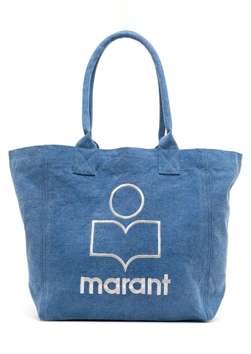 Isabel Marant small Yenky logo-embroidered tote bag