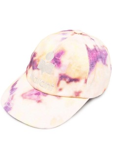 Isabel Marant logo-embroidered tie-dye cap