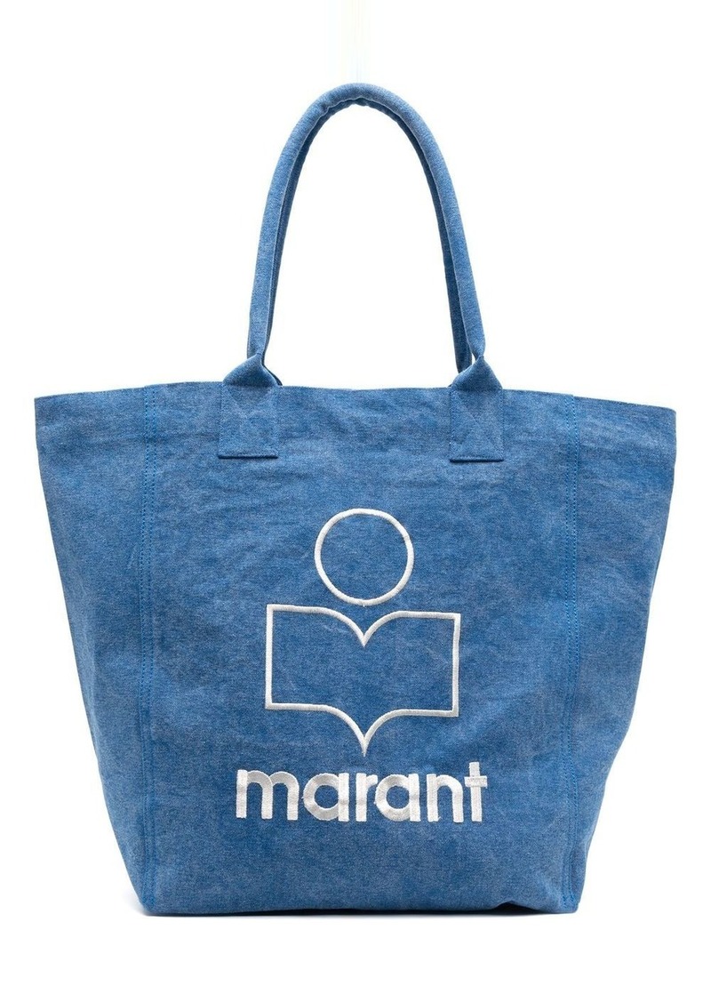 Isabel Marant Yenky logo-embroidered tote bag