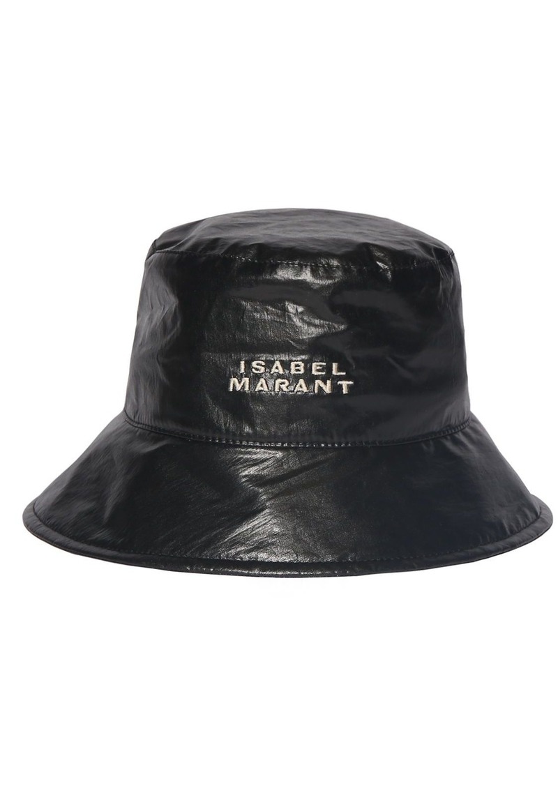 Isabel Marant Loiena Embroidered Logo Bucket Hat