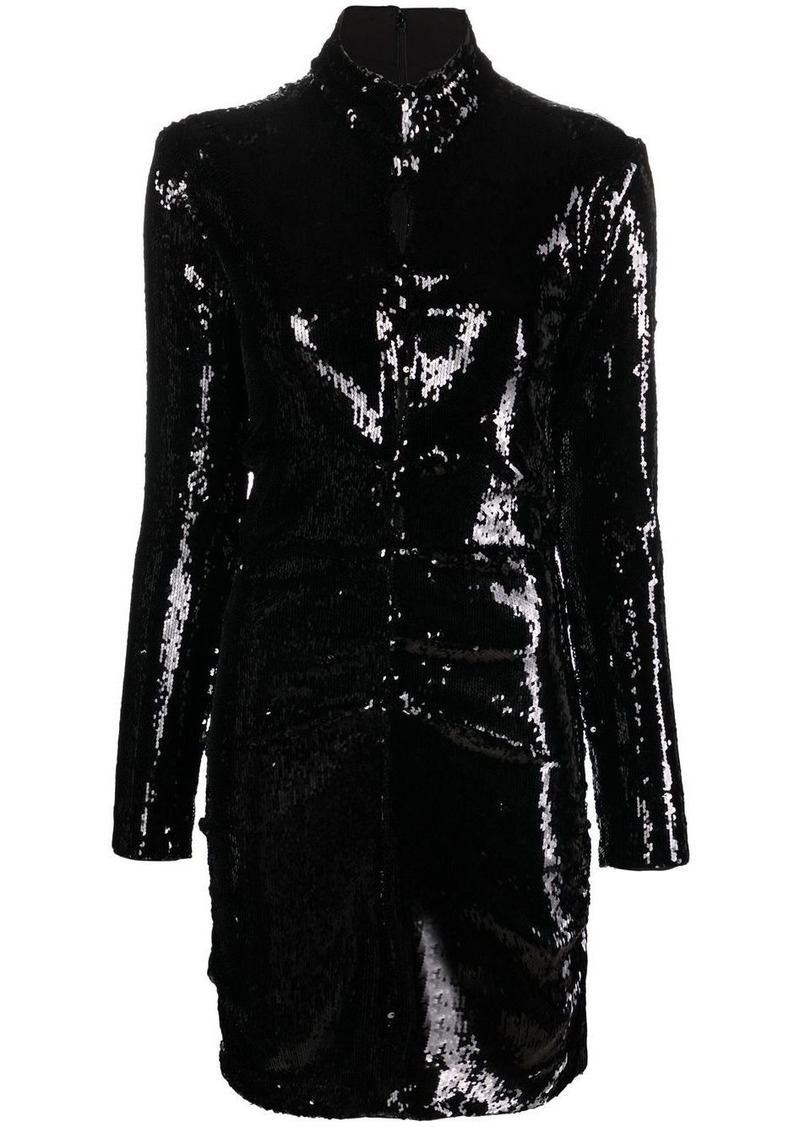 Isabel Marant long-sleeve sequin-embellished dress