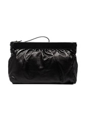 Isabel Marant Luz ribbed ruched clutch