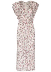 Isabel Marant Lyndsay Floral Silk & Viscose Midi Dress