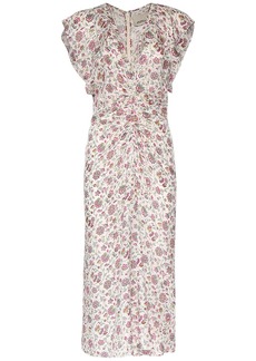 Isabel Marant Lyndsay Floral Silk & Viscose Midi Dress