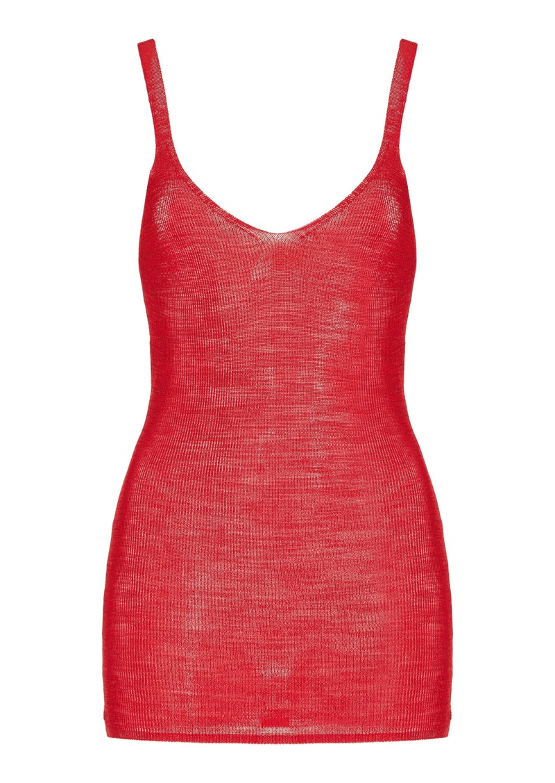 Isabel Marant Marthe Long Knit Tank Top - Red - FR 38 - Moda Operandi