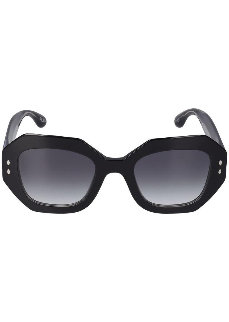 Isabel Marant Maxi Temple Round Acetate Sunglasses