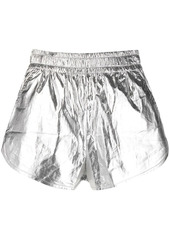 Isabel Marant metallic coated-cotton shorts