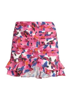 Isabel Marant Milendi Floral Ruched Skirt