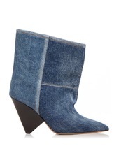 Isabel Marant Miyako Denim Ankle Boots - Blue - FR 37 - Moda Operandi