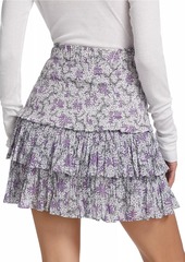 Isabel Marant Naomi Floral Cotton Miniskirt