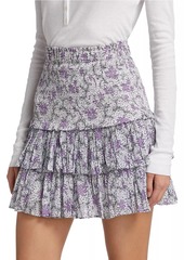 Isabel Marant Naomi Floral Cotton Miniskirt