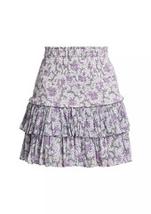 Isabel Marant Naomi Floral Cotton Miniskirt