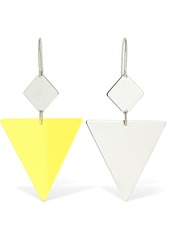 Isabel Marant New Asphalt Two Tone Triangle Earrings