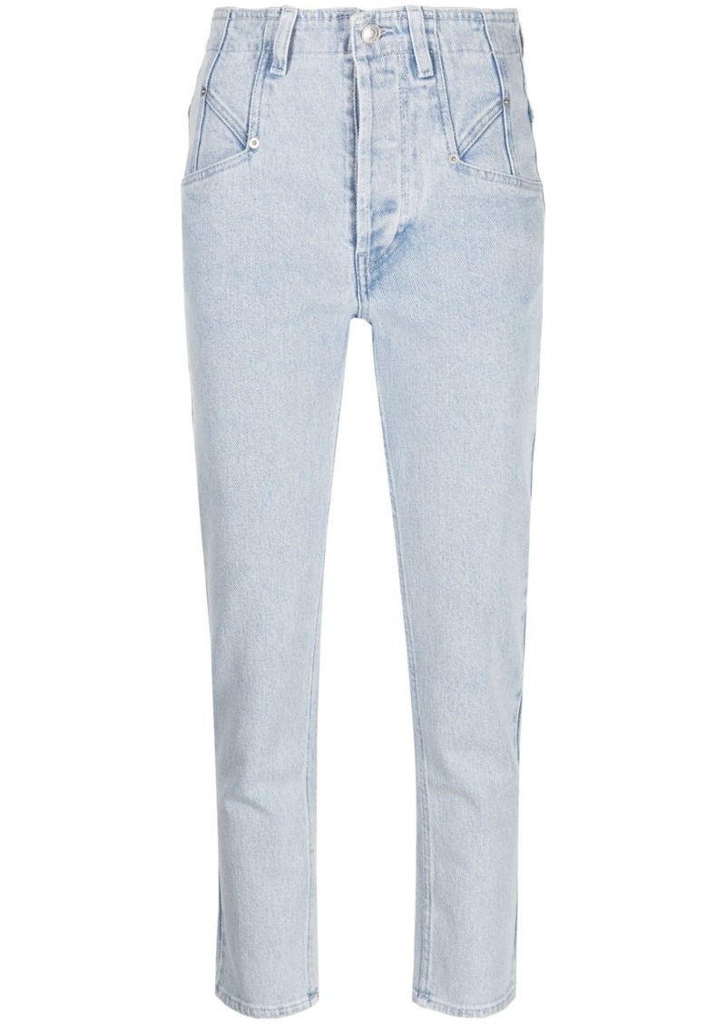 Isabel Marant Niliane high-waisted cropped jeans