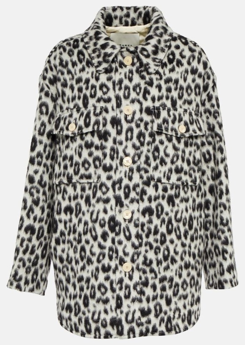 Isabel Marant Odelino leopard-print virgin wool jacket