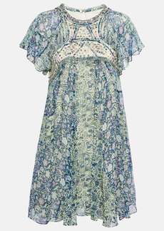 Isabel Marant Odile printed silk minidress