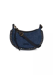 Isabel Marant Oskan Moon Studded Denim Shoulder Bag