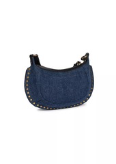 Isabel Marant Oskan Moon Studded Denim Shoulder Bag