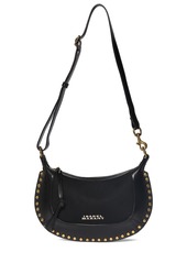 Isabel Marant Oskan Moon Studded Leather Shoulder Bag