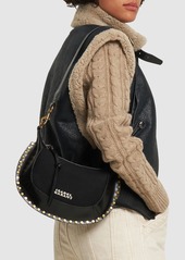 Isabel Marant Oskan Moon Studded Leather Shoulder Bag