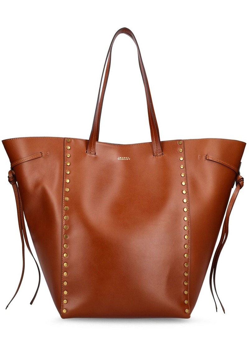 Isabel Marant Oskan Studded Leather Tote Bag