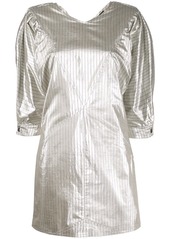 Isabel Marant metallic pinstripe-print mini dress