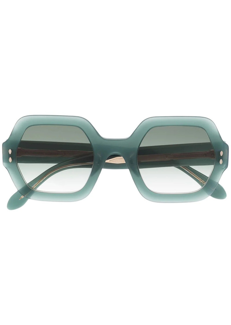 Isabel Marant polished oversize-frame sunglasses