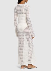 Isabel Marant Poros Cotton Blend Midi Dress