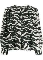 Isabel Marant zebra-printed tunic top